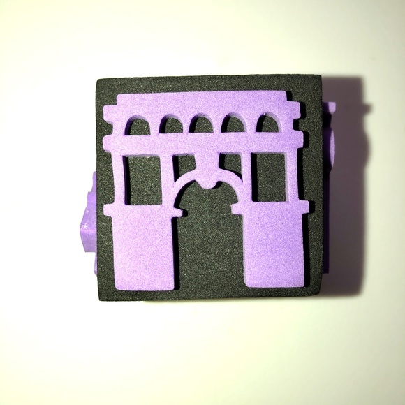 CHUNKY Foam Rubber Stamps, Great for KIDS! Floral, Dragonfly, Leaf Set of 7 NEW! - Picture 5 of 9